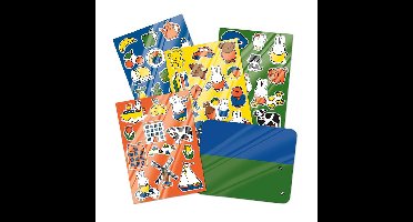 Raam/autoraam kinder plakstickers - 4 velletjes - Nijntje thema - versiering