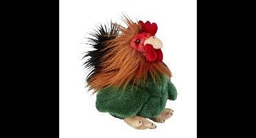 Ravensden Pluche kip/haan - knuffel haan - 18 cm - Kippen/hanen boerderijdieren knuffels