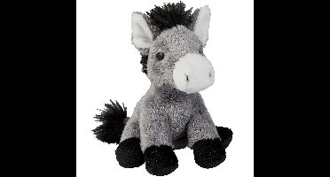 Ravensden Pluche knuffel dieren Ezel - 15 cm - Speelgoed knuffels - Leuk als cadeau - Ezels