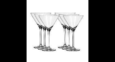 Royal Leerdam Cocktail martini glazen - 6x stuks - 260 ml - glas - Cocktail glazen
