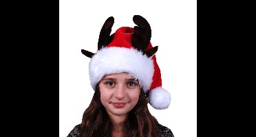 Sandy Kerstmuts - rendier thema - voor kinderen - rood/wit - kerstaccessoires?