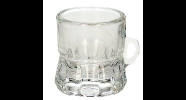 Shotglas - vorm bierpul glaasje/glas - met handvat - 2cl - Oktoberfest