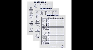 Sigel scoreblok Yahtzee 250 vellen - 3x - Dobbelspellen - Familiespelletjes