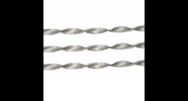 Slinger - zilver - 6 meter - crepe papier - feestslinger - feestdecoratie/feestversiering