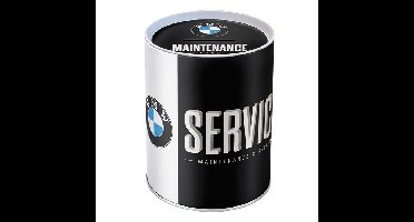 Spaarpot van automerk BMW - 10 x 13 cm - Metaal - Auto - Vaderdag - Cadeau