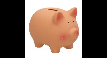 Spaarvarken - roze - keramiek - 14 x 11 x 12 cm - spaarpot varken - spaarpot