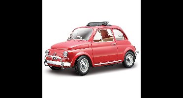 Speelgoed auto Fiat 500 1968 rood 1:24