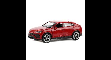 Speelgoed Lamborghini auto - rood - die-cast metaal - 11 cm - Model Urus