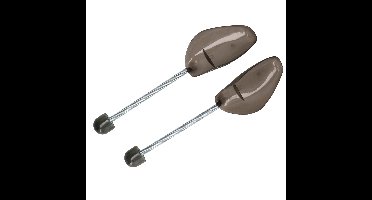 Storage Solutions schoenspanners - 2x stuks - grijs - metalen veer - kunststof - maat 37 tot 48