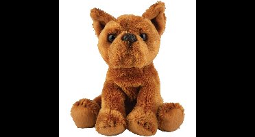 Suki Gifts pluche knuffel hond Staffordshire Terrier - 13 cm - bruin - Honden knuffels