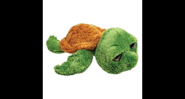 Suki Gifts pluche zeeschildpad Jules knuffeldier - cute eyes - donkergroen - 24 cm