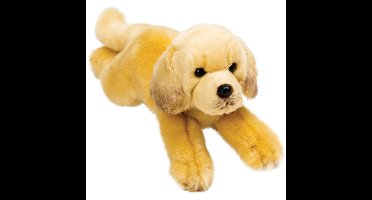 Suki Knuffel hond - Labrador - blond - 30 cm - liggend - knuffeldier - hondenknuffel