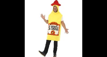 Tequila fles verkleed kostuum - one size - voor volwassenen - Fun carnaval kostuums