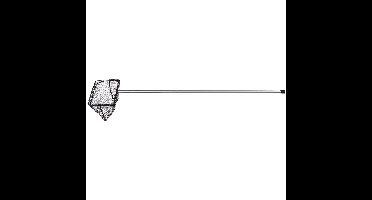 Ubbink Visnet/schepnet - grofmazig - aluminium steel - 100 cm