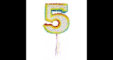 Verjaardag feest pinata - 5 jaar - leeftijd feestartikelen - om zelf te vullen