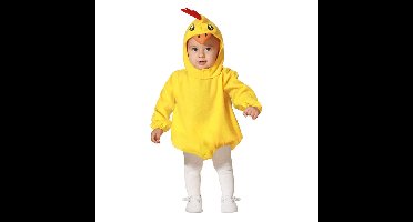 Verkleed set voor peuters - kuikentje - geel - 2-delig - carnaval verkleedkleding