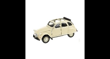 Welly Citro?n 2CV modelauto - cr?me wit - 1:36 - speelgoed auto