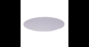 Wicotex Placemats Uni - grijs - rond 38 cm - anti slip laag - Teflon coating toplaag