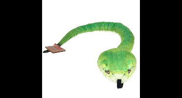 Wild Repbulic Groefkopadder knuffel - groen - 137 cm - pluche - knuffeldier - slangen