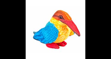 Wild Republic ijsvogel knuffel - 12 cm - pluche - vogels - dierenknuffels - vogelknuffels