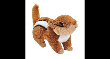 Wild Republic Knuffel Eekhoorn - Chipmunk - pluche - 13 cm - bosdieren knuffeldier