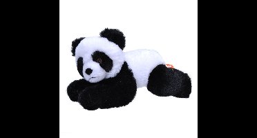 Wild Republic pluche dieren knuffel - Panda beer - zwart/wit - 24 cm - Panda beertjes knuffels