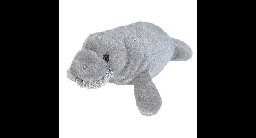 Wild Republic Pluche zeekoe - knuffelbeest - 33 cm - zeedier knuffel