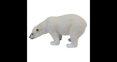 Witte plastic ijsbeer 11 cm