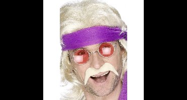 Zelfklevende blonde snor - nepsnor - verkleden - Duitser - Porno ster - Hippie - Carnaval