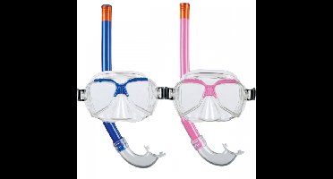 Zwembad/open water Snorkelset voor kinderen - kunststof - pijpje met duikbril