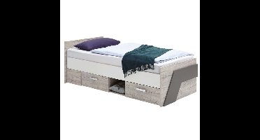 Eenpersoonsbed Nona 200 cm zand eiken