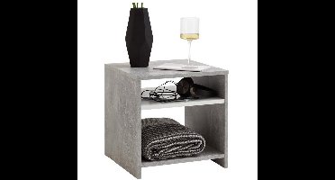 Nachtkastje Lund 40 cm hoog grijs beton