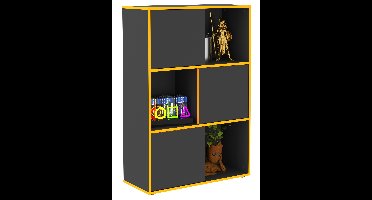 Ordnerkast futura 99 cm hoog antraciet