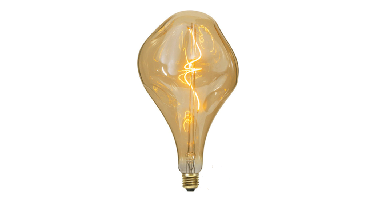 LED Lamp XXL Gedeukt Spiraal (A165) 4W 2200K Goud | Dimbaar
