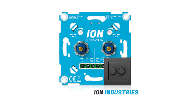 ION INDUSTRIES | Duo LED Dimmer | Mat Antraciet | 2x 0,3-200W | Incl. Afdekplaat | Fase-afsnijding (RC)