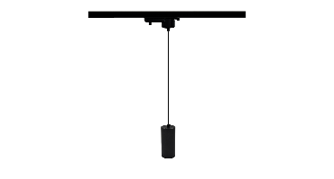 1-fase rail hanglamp | GU10 fitting | Zwart