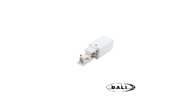 DALI 3-fase rail power connector rechts | Wit