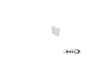 DALI 3-fase rail eindkap | Wit