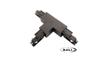 DALI 3-fase rail T-connector links 1 | Zwart