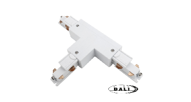 DALI 3-fase rail T-connector links 2 | Wit