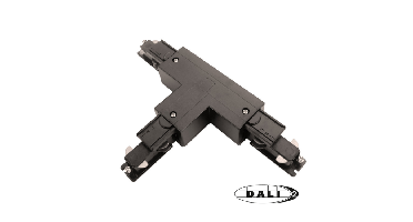 DALI 3-fase rail T-connector rechts 1 | Zwart