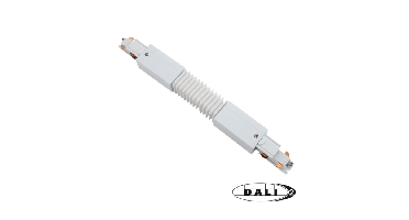 DALI 3-fase rail flexibele connector | Wit