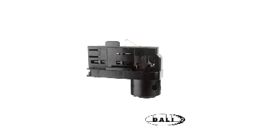 DALI 3-fase rail adapter | Zwart