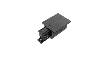 3-fase inbouwrail voedingsconnector | Links | Zwart