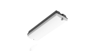 LED Bulkhead PAN | 3W | IP65 | Zwart | 4000K | Milky Cover