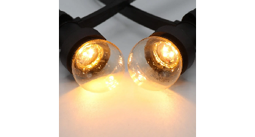 LED lamp | E27 | 1W | 2000K warm wit | Polycarbonaat kap | Voor prikkabel