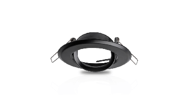 Kantelbaar inbouwspot armatuur | Ø50mm spots | Zaagmaat Ø65mm | Zwart