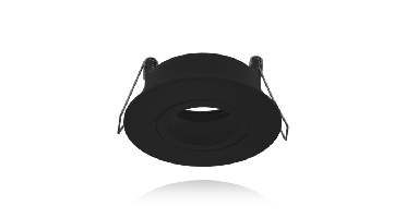 GU10/MR16 inbouwspot zwart kantelbaar | Voor 50mm LED spots | IP65