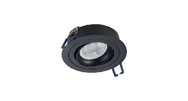 Inbouwspot armatuur kantelbaar | Ø50mm spots | Ø80mm zaagmaat | Zwart