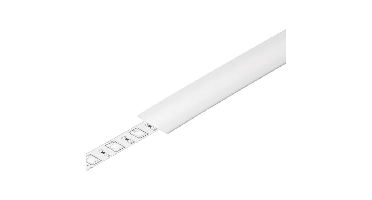 Schuifcover tbv opbouwprofiel vlak tot 10mm | 2M | Opaal